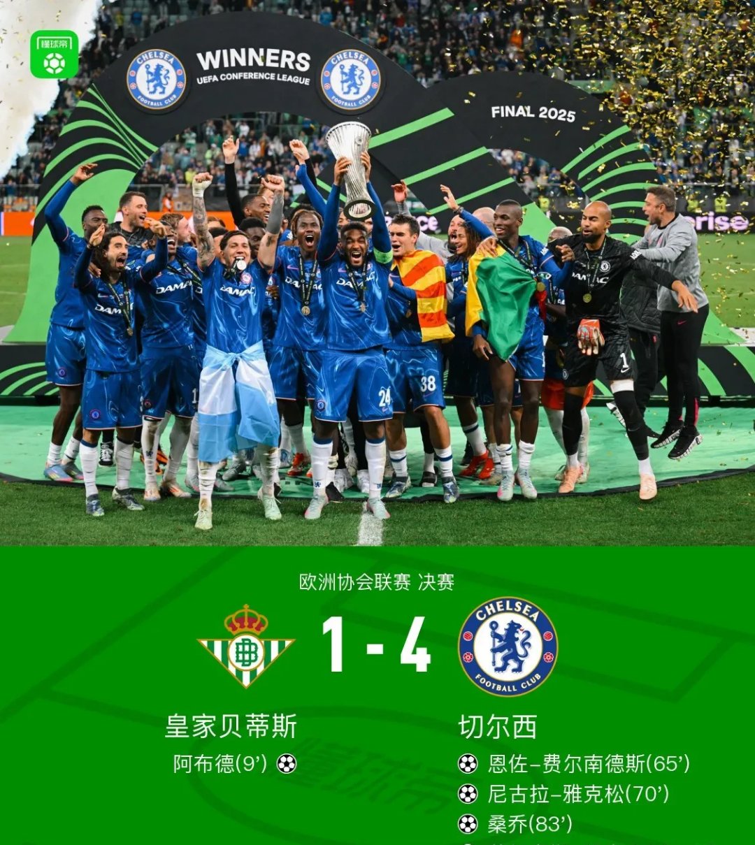 欧冠小组赛，切尔西摘得三分