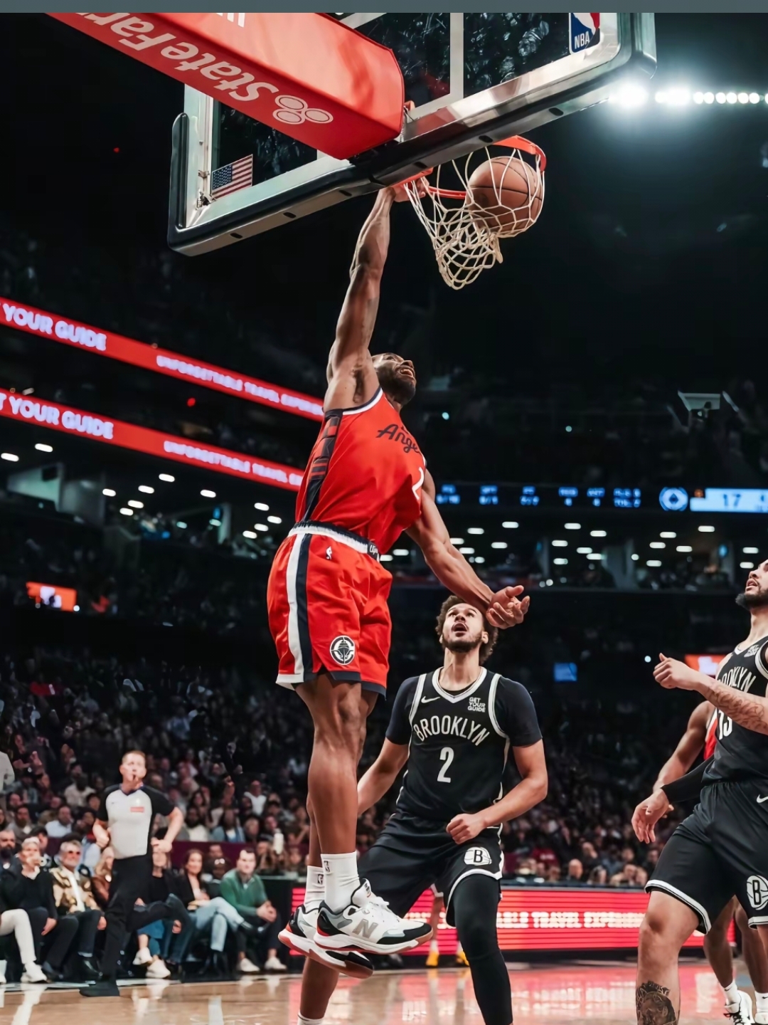 快船大胜篮网，力保榜首位置